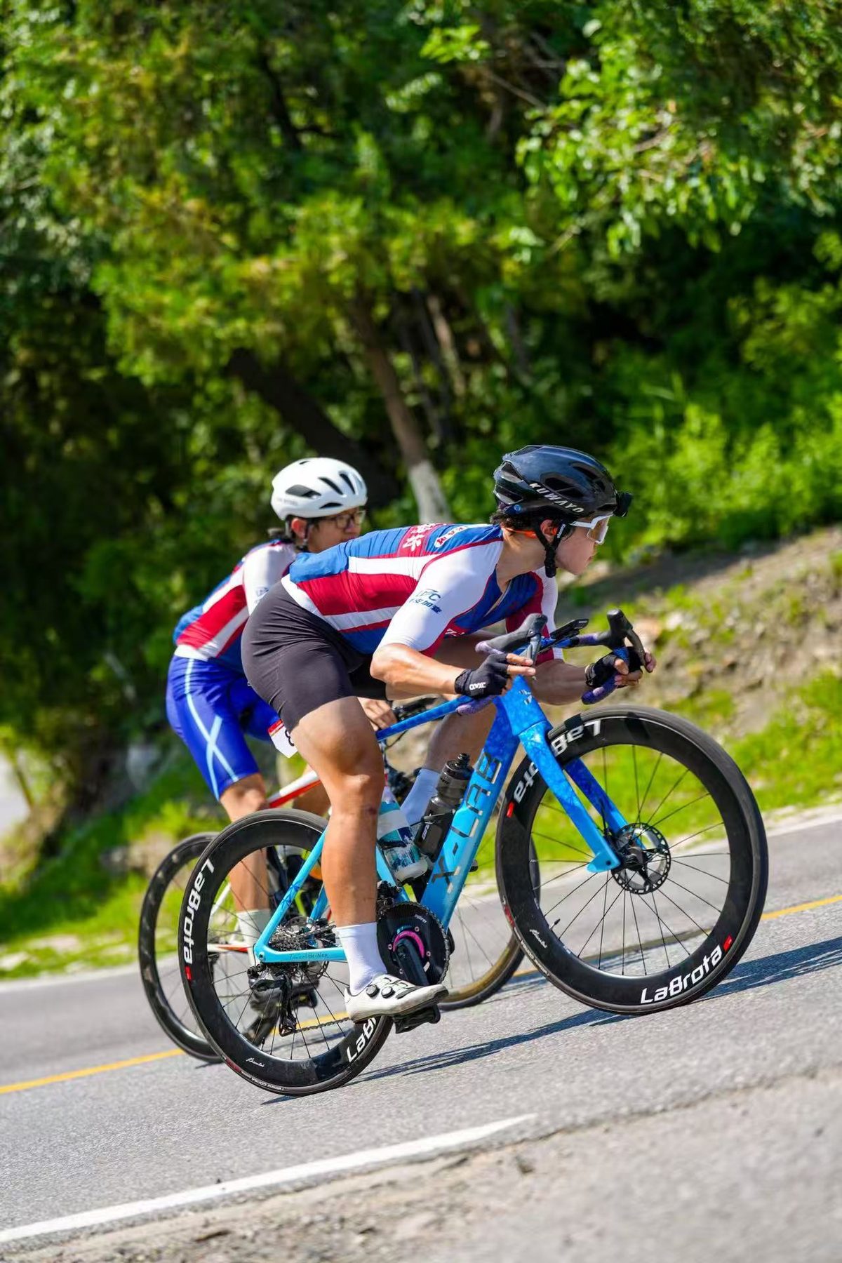 Two rider race attack with LaBrota bike
